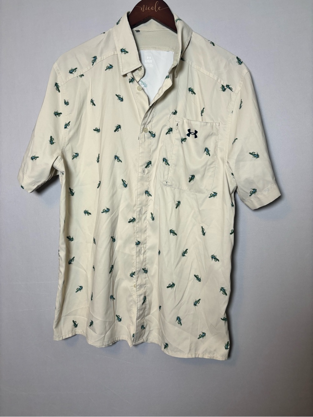 Under Armour UPF 30 Dockside SS Novelty Button Shirt - 1376577 274 - Men’s Large